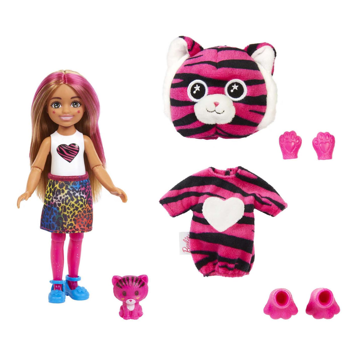 Barbie Cutie Reveal Chelsea Doll Jungle Series – Tiger