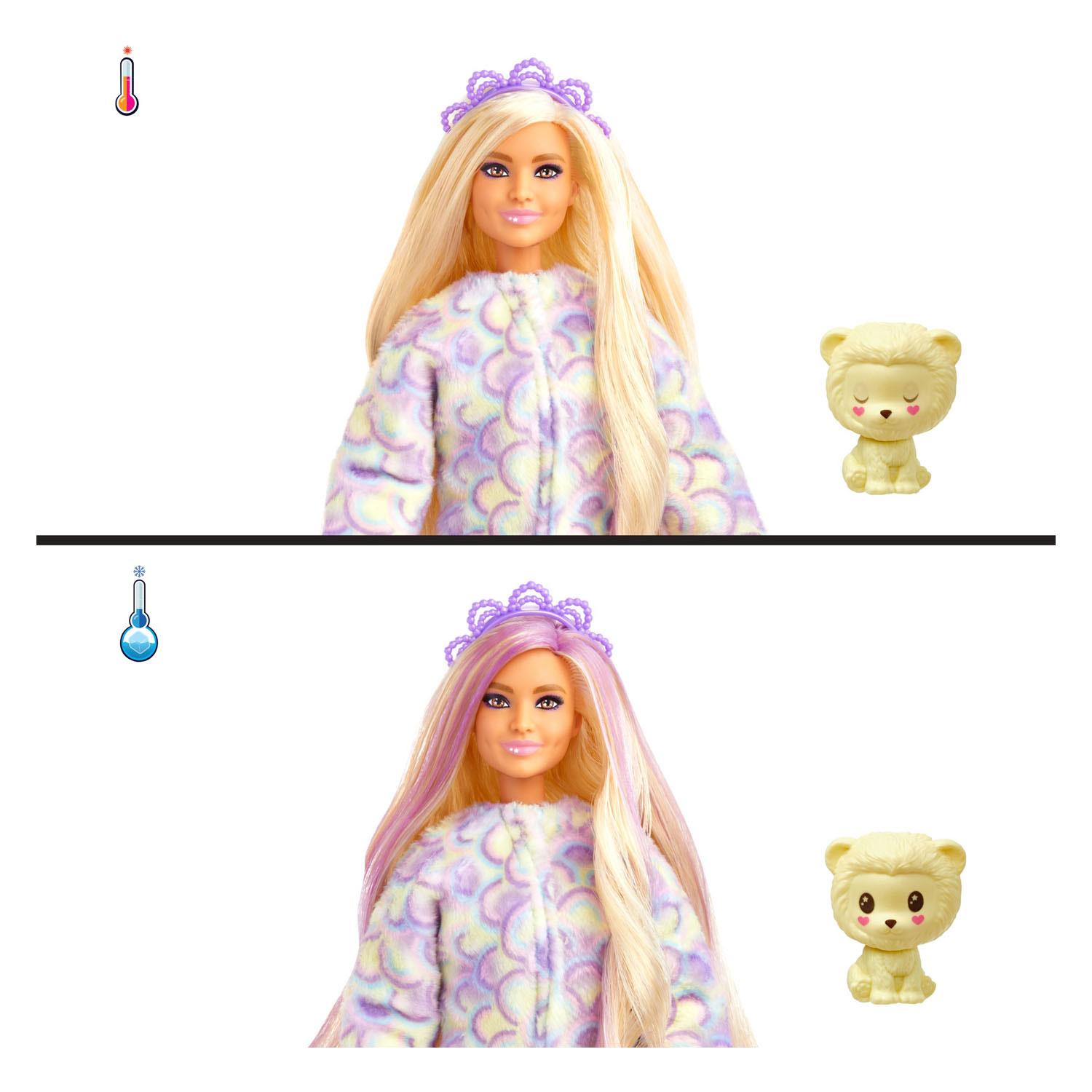 Cutie Reveal Barbie Doll Cozy Cute Tees Series – Löwe