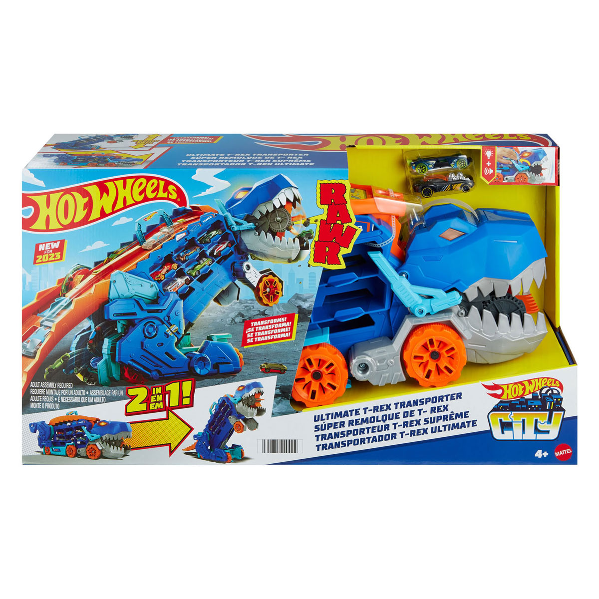 Hot Wheels City Ultimate T-Rex Transporter Speelset