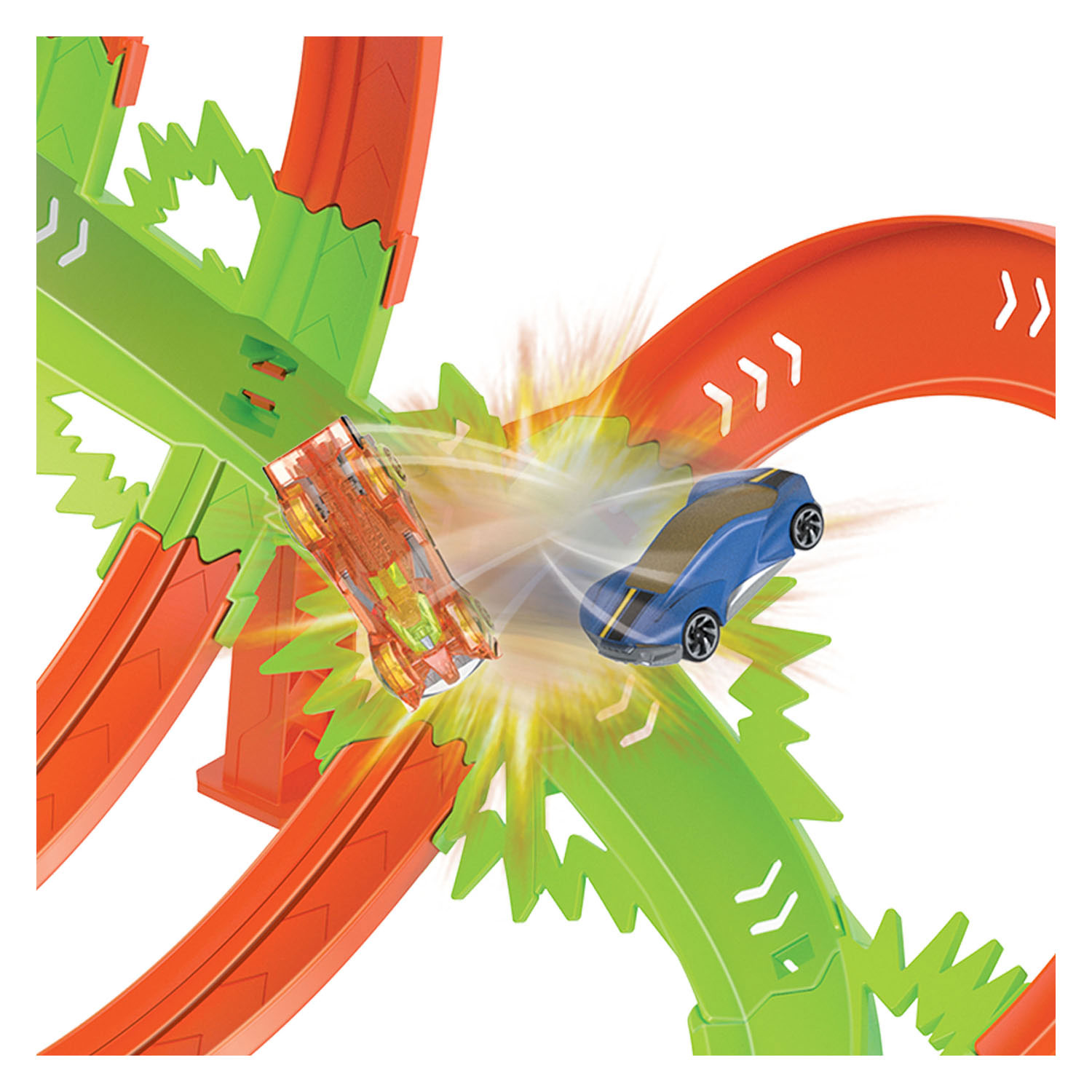 Hot Wheels Action Coffret de jeu légendaire Crash and Blast Race Track