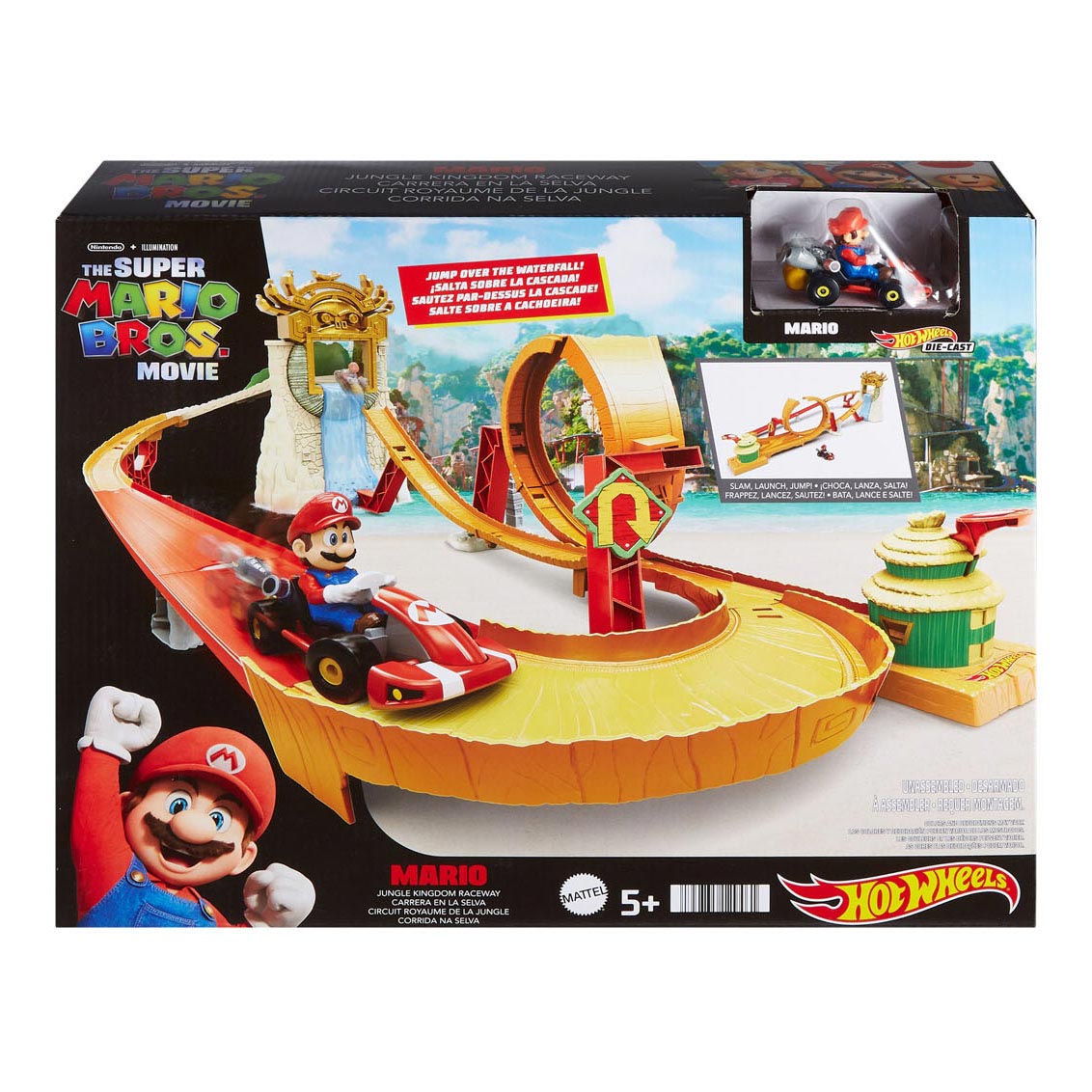 Hot Wheels Mario Kart Kong Island Rennstrecke