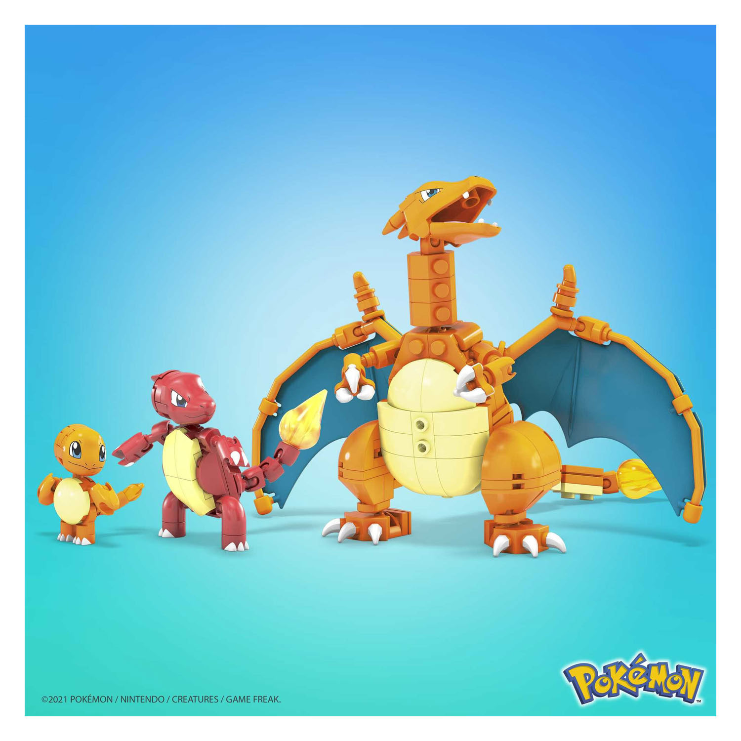 Mega Construx Pokémon Bauset Charmander Evolution