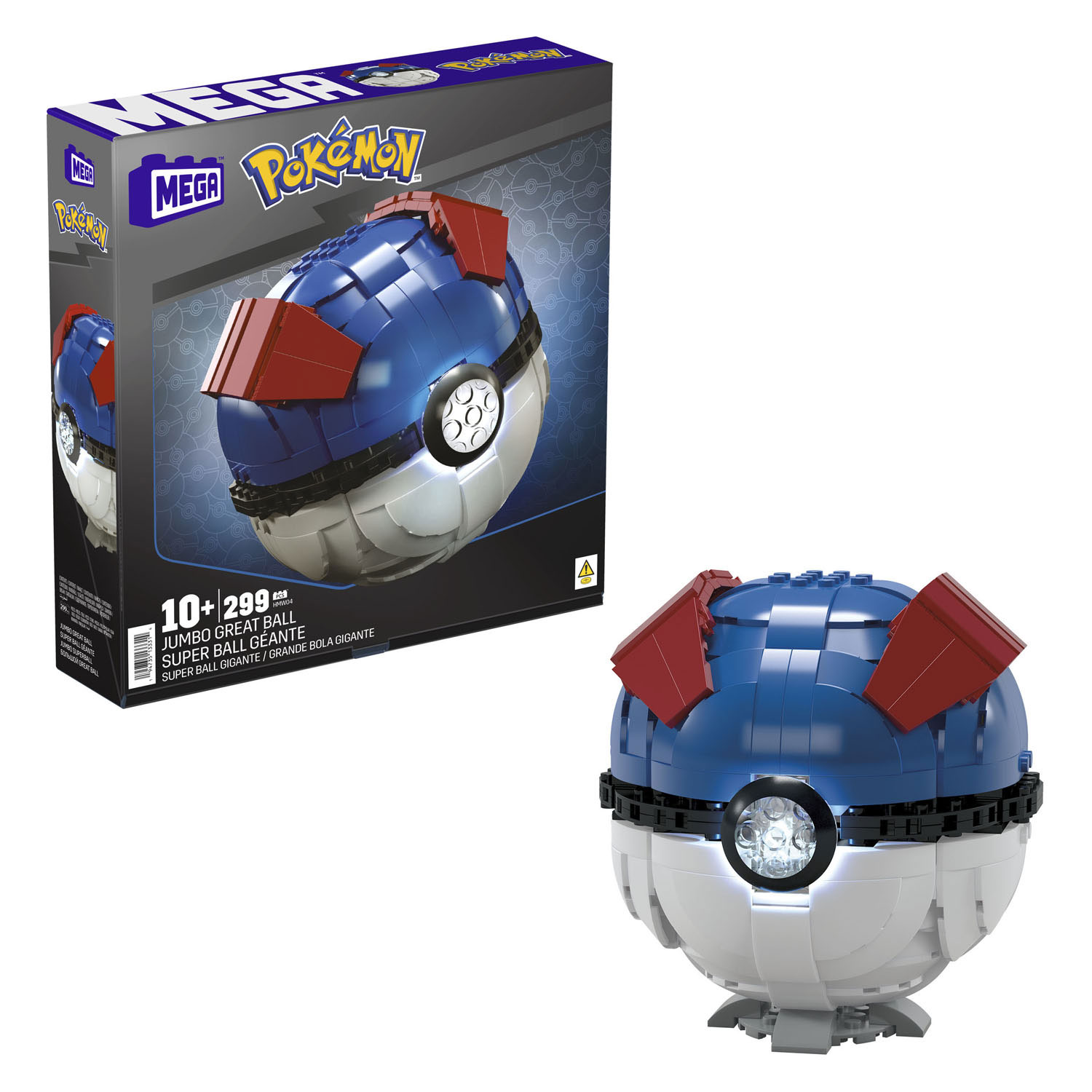 Mega Construx Pokémon Bauset Jumbo Greatt Ball