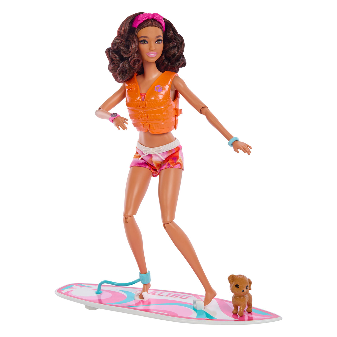 Barbie mit Surfbrettpuppe