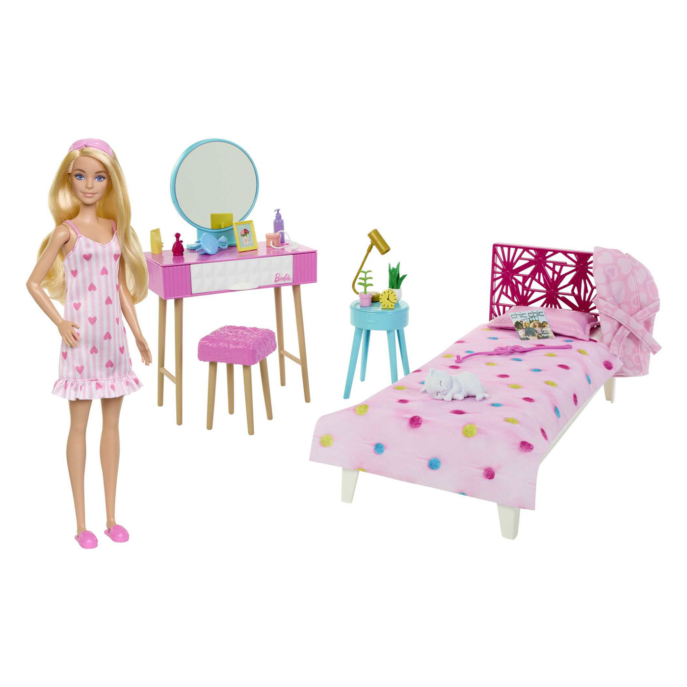 Barbie Slaapkamer Speelset met Pop