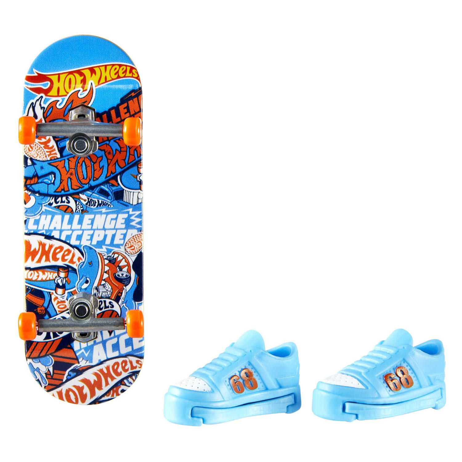 Ensemble de jeu de skateboard à doigts Hot Wheels