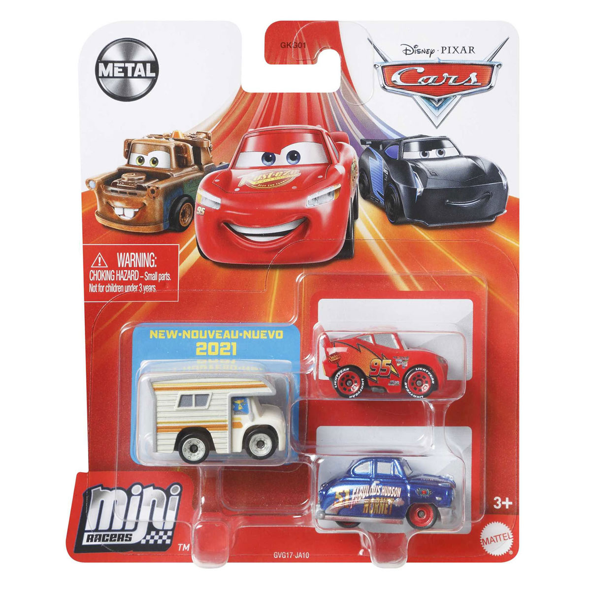 Disney Pixar Cars Mini voitures de course, 3 pcs.