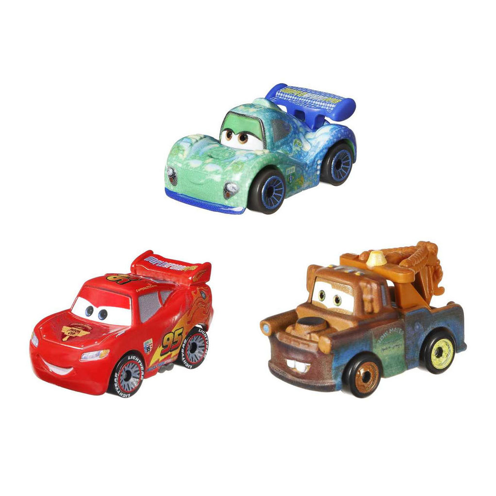 Disney Pixar Cars Mini voitures de course, 3 pcs.