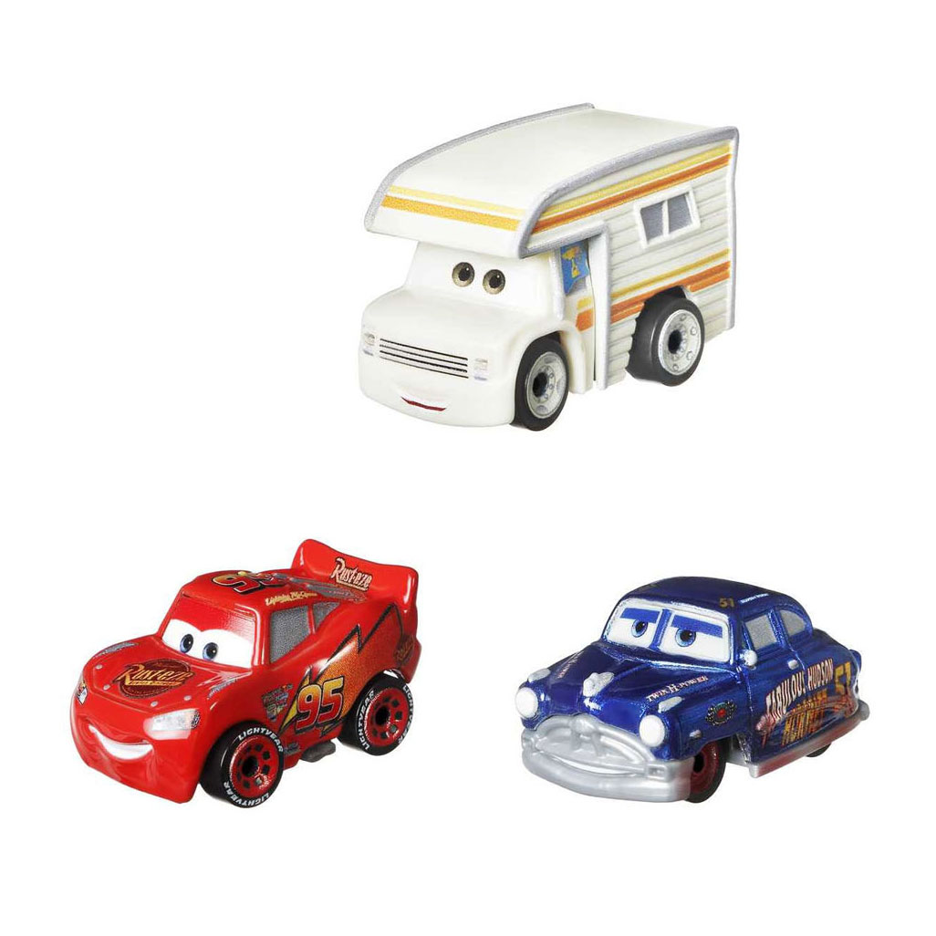 Disney Pixar Cars Mini Racers Auto's, 3st.