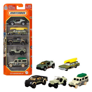 Matchbox Basics Auto's, 5st.