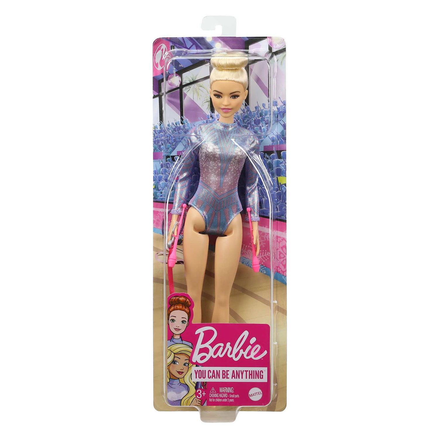 Poupée mannequin blonde Barbie gymnaste rythmique