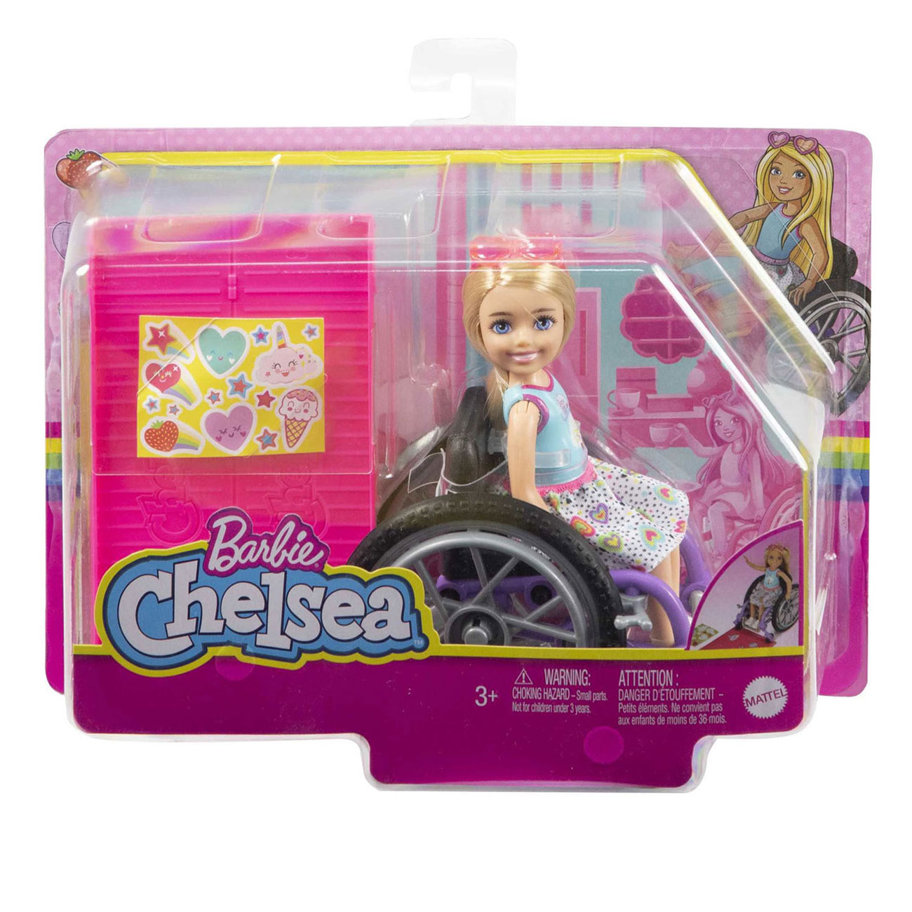 Poupée mannequin Barbie Chelsea en fauteuil roulant - Blonde