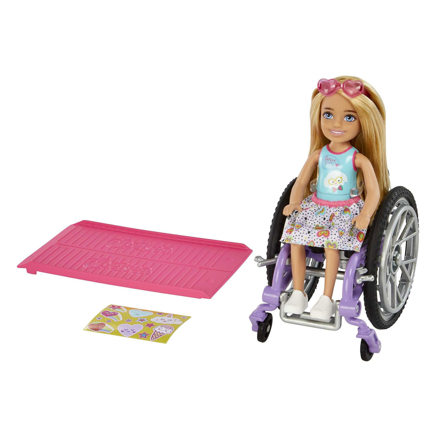 Poupée mannequin Barbie Chelsea en fauteuil roulant - Blonde