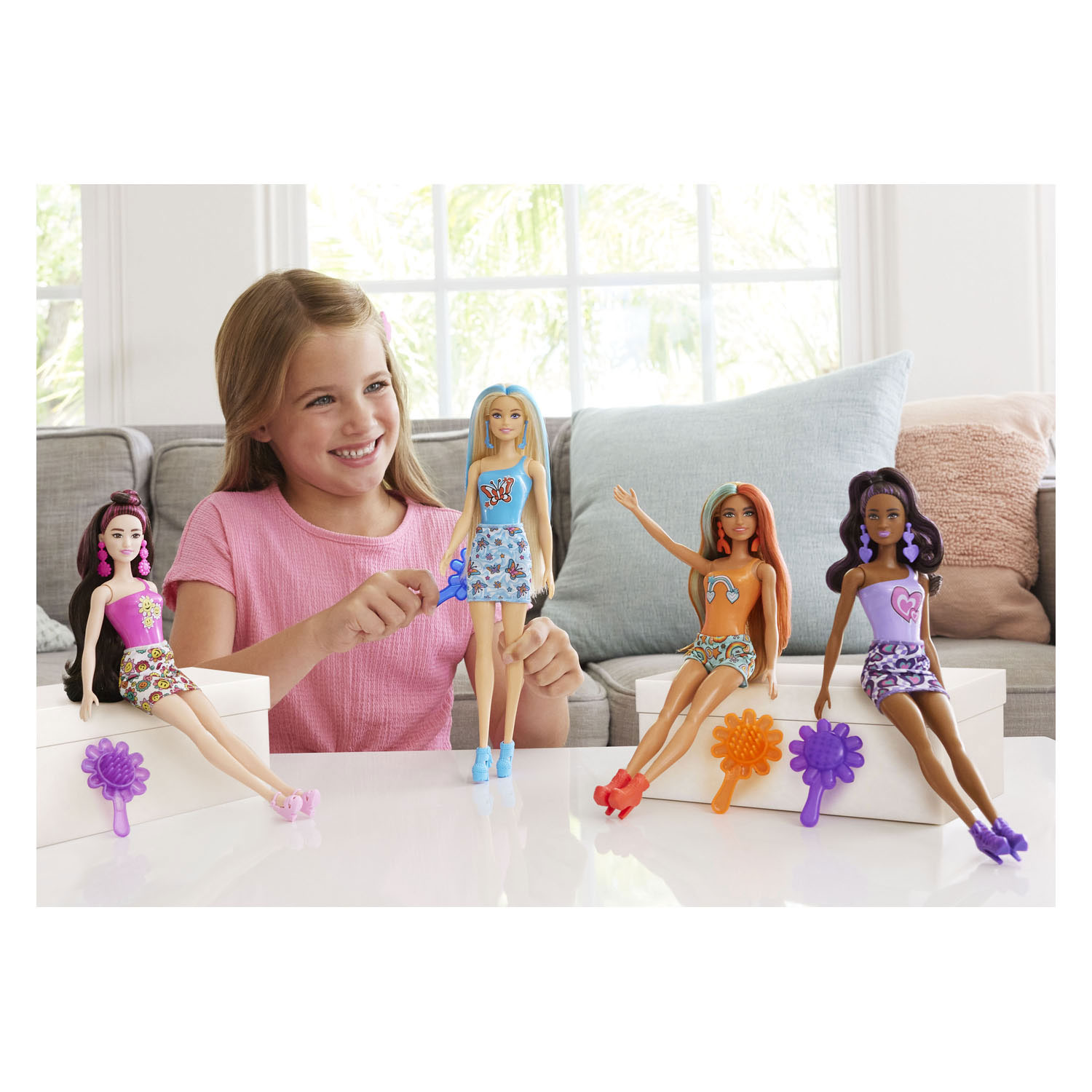 Barbie Color Reveal Groovy Dolls Modepuppe