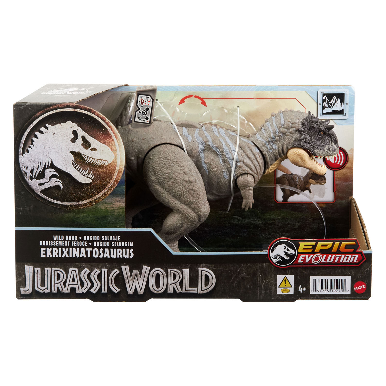 Jurassic World Wild Roar Ekrixinatosaurus Dino Speelfiguur 