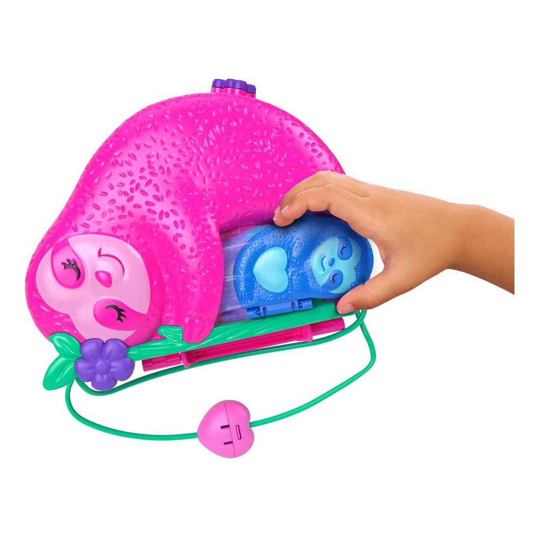 Polly Pocket Luiaardfamile 2-in-1 compacte speelset