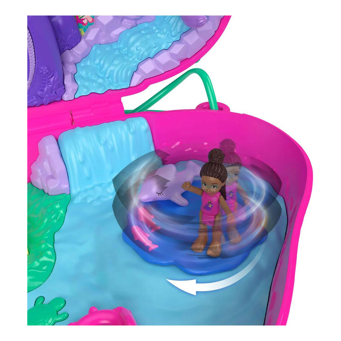 Polly Pocket Luiaardfamile 2-in-1 compacte speelset