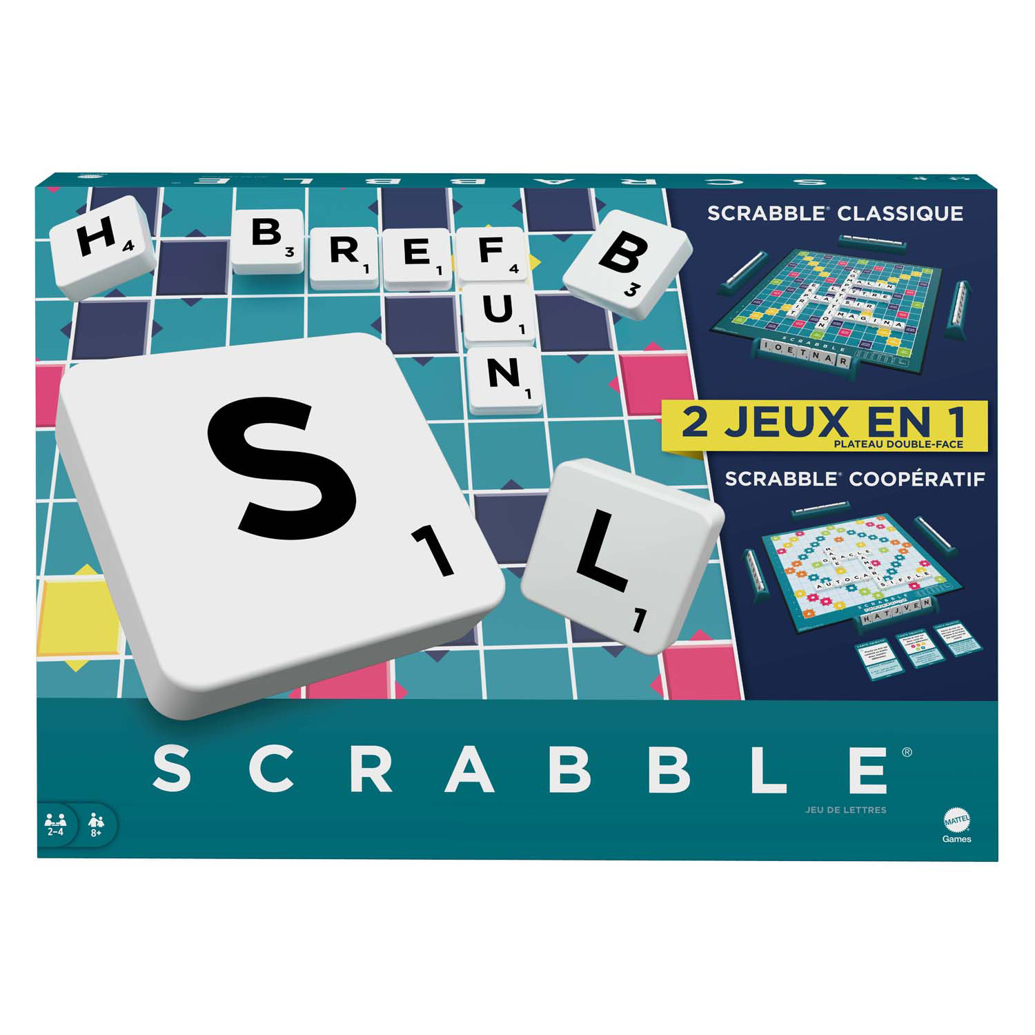 Scrabble-Brettspiel auf Französisch