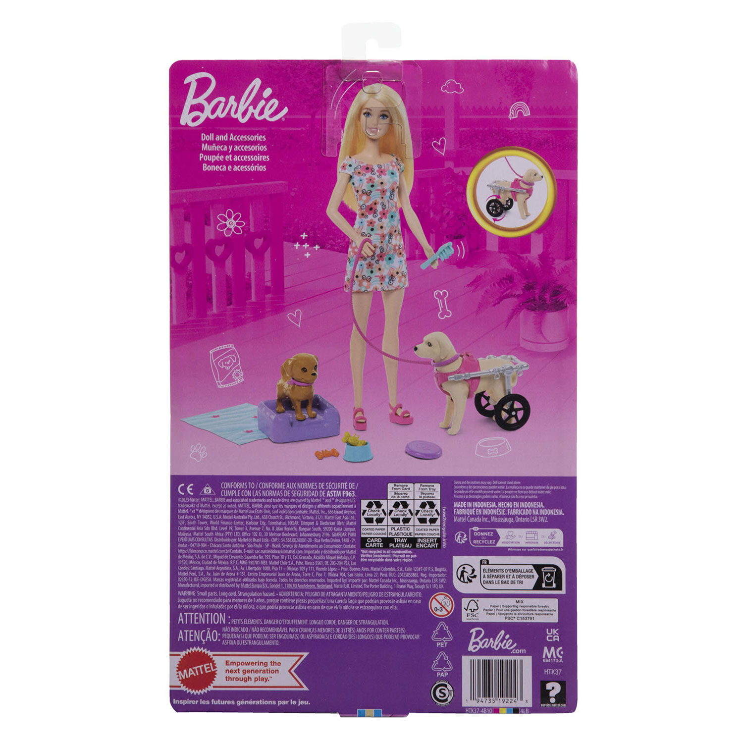 Barbie - Poupée mannequin avec chien