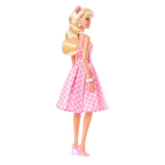 Barbie Le Film Robe Vichy Rose Poupée Mannequin