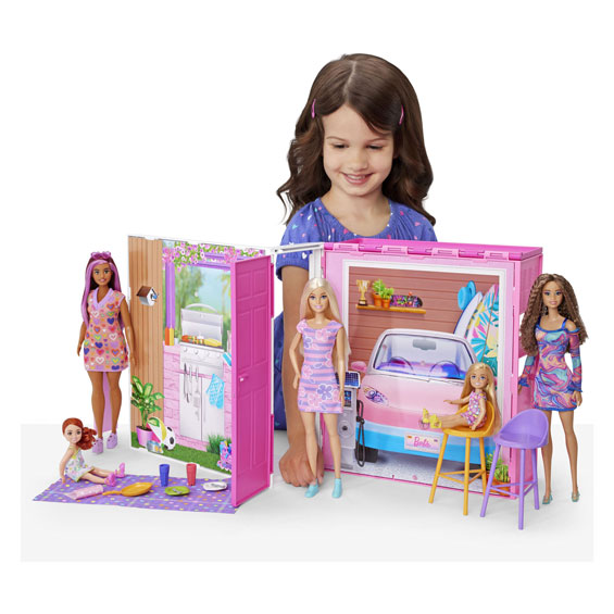 Barbie Vakantiehuis met Modepop Speelset