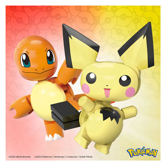 Mega Construx Pokémon Bouwset - Charmander en Pikachu