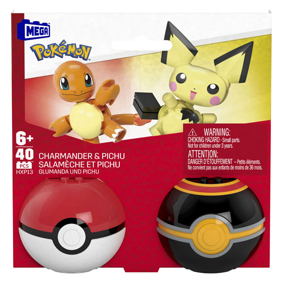 Mega Construx Pokémon-Bauset – Charmander und Pikachu