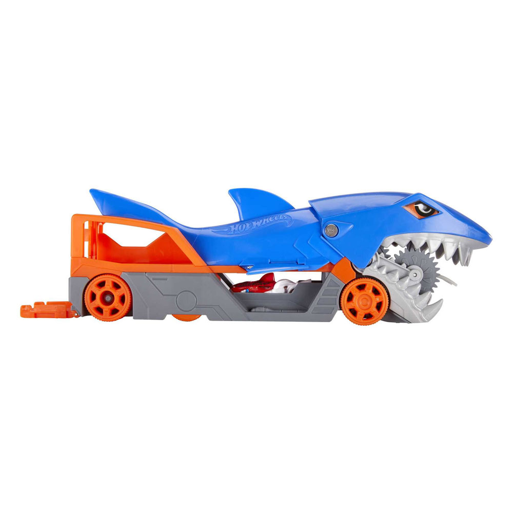 Hot Wheels - Coffret de transport Shark Chomp Transporter