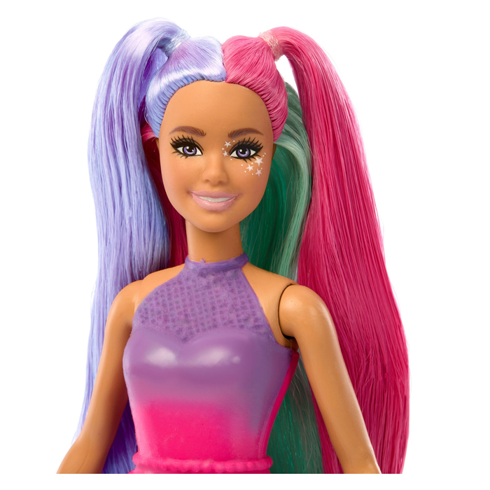 Poupée mannequin Barbie A Touch of Magic, cheveux roses et violets