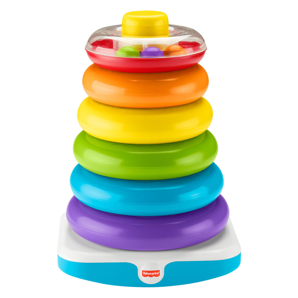 Pyramide à anneaux géante colorée Fisher Price