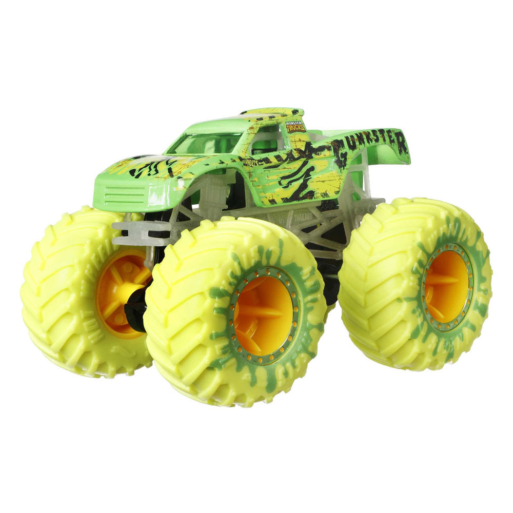 Ensemble Hot Wheels Monster Trucks GITD, 10 pièces.