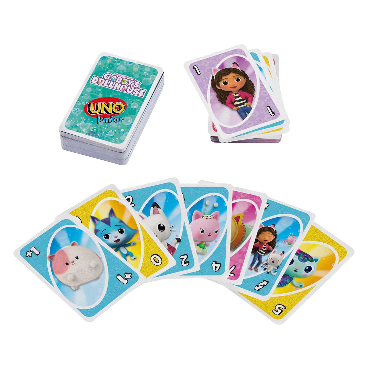 UNO Junior DreamWorks Gabbys Dollhouse Kaartspel UNO Junior DreamWorks Gabbys Dollhouse Kaartspel