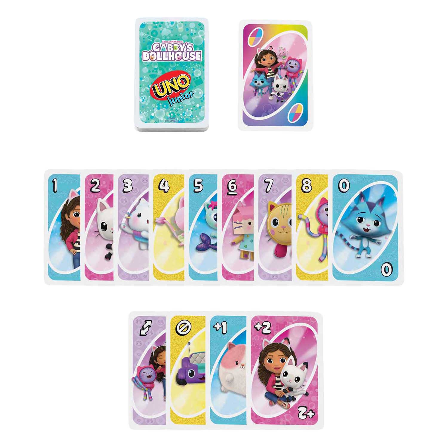 UNO Junior DreamWorks Gabbys Dollhouse Kaartspel UNO Junior DreamWorks Gabbys Dollhouse Kaartspel