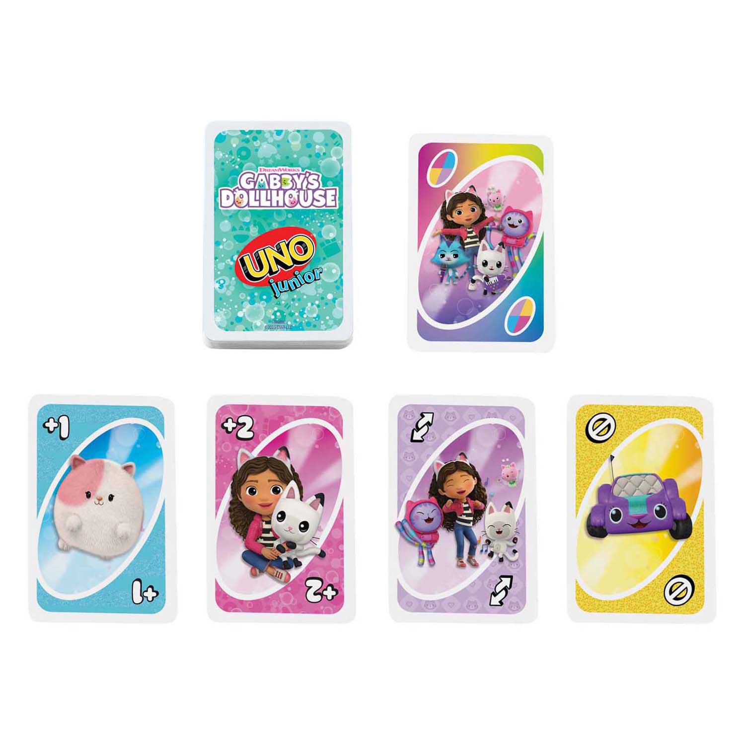 UNO Junior DreamWorks Gabbys Dollhouse Kaartspel UNO Junior DreamWorks Gabbys Dollhouse Kaartspel