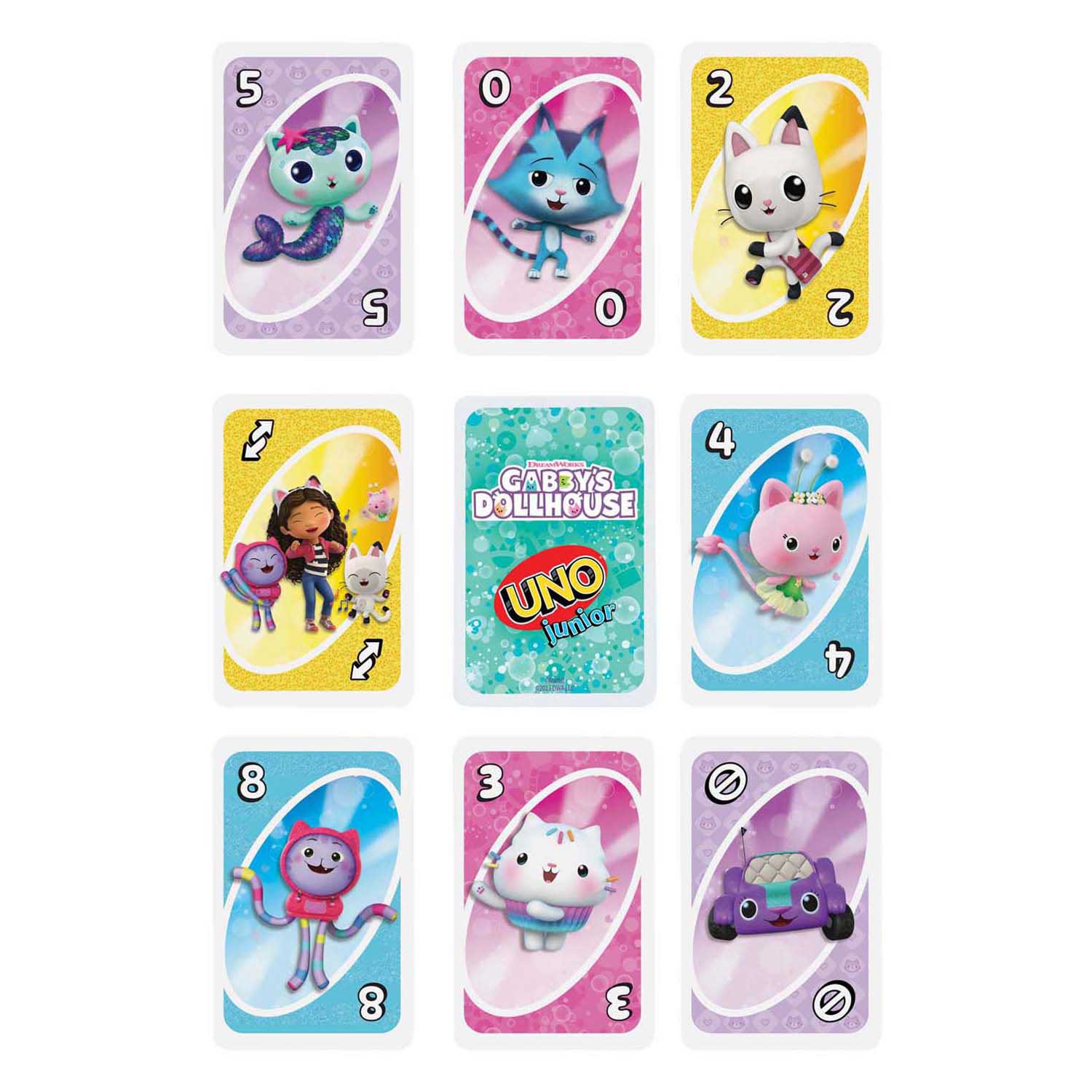 UNO Junior DreamWorks Gabbys Dollhouse Kaartspel UNO Junior DreamWorks Gabbys Dollhouse Kaartspel