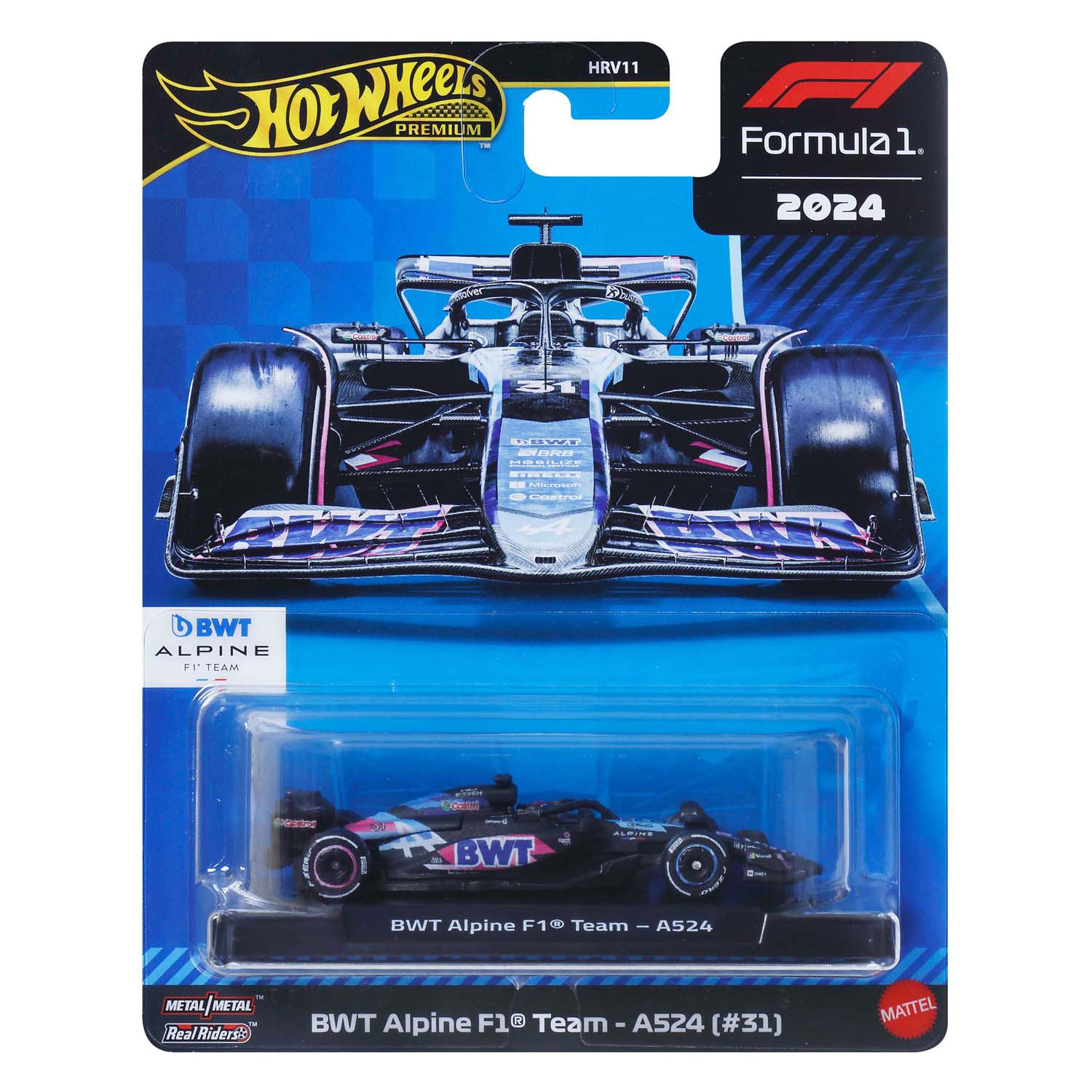 Hot Wheels BWT Alpine Formule 1 Raceauto 1:64