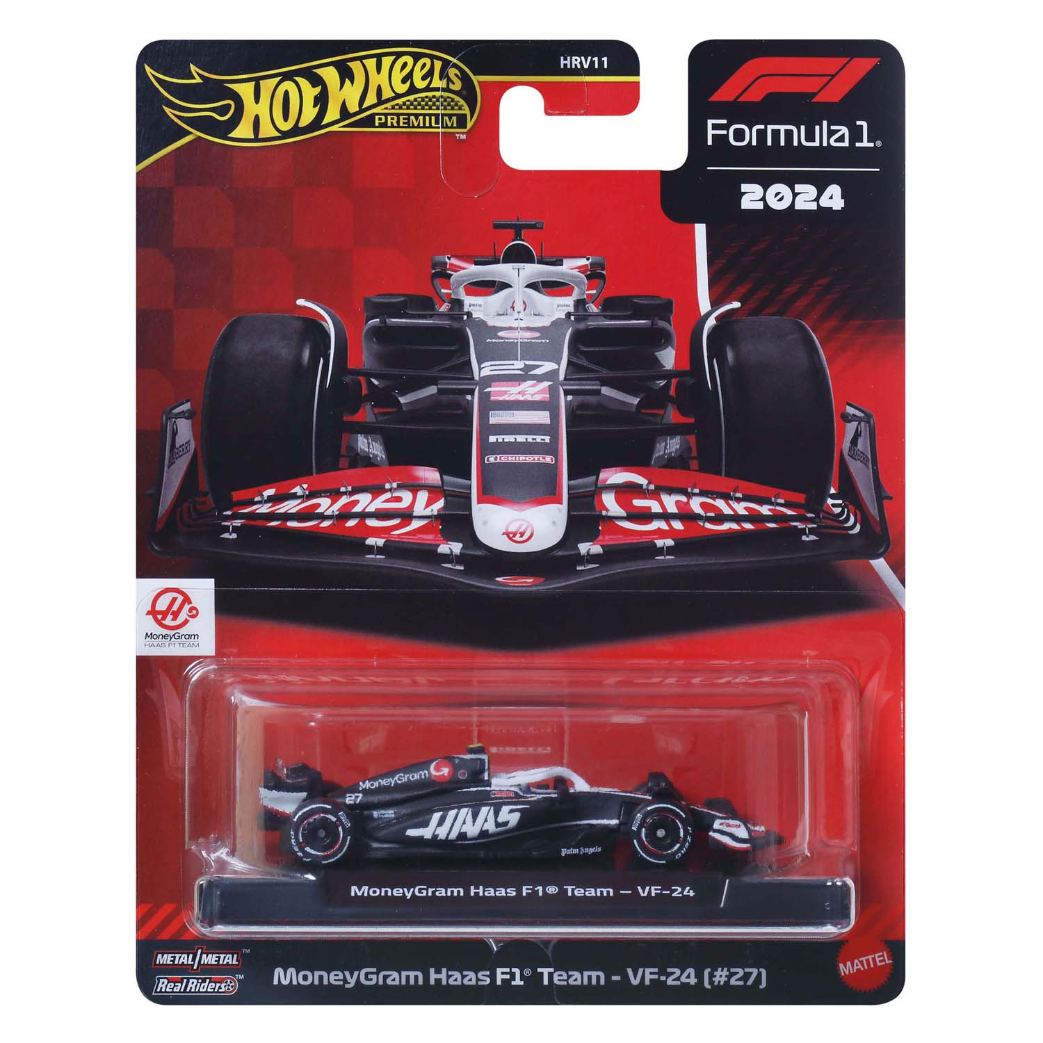 Hot Wheels Moneygram Haas Formule 1 Raceauto 1:64