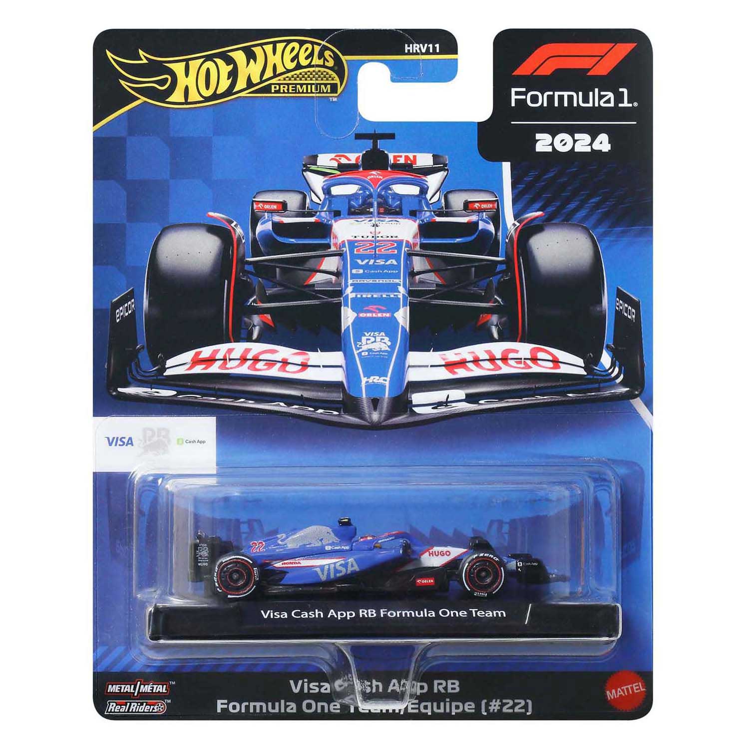 Hot Wheels Daniel Ricciardo VCARB Formule 1 Raceauto 1:64