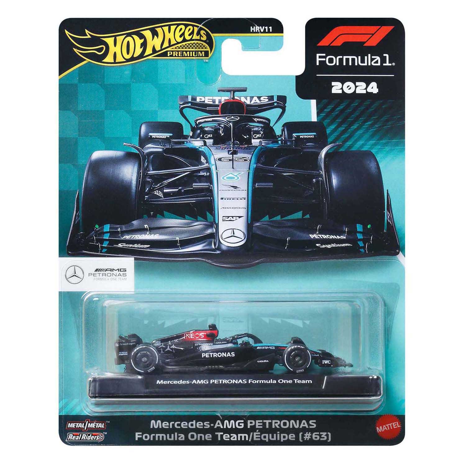 Hot Wheels George Russell Mercedes-Benz Formule 1 Raceauto 1:64
