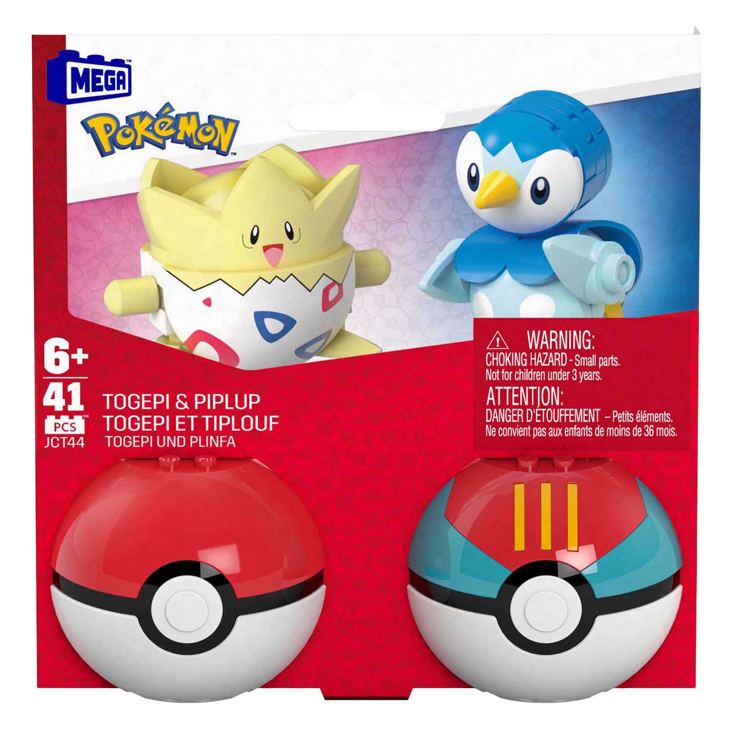 Mega Construx Pokémon Bouwset - Piplup en Togepi