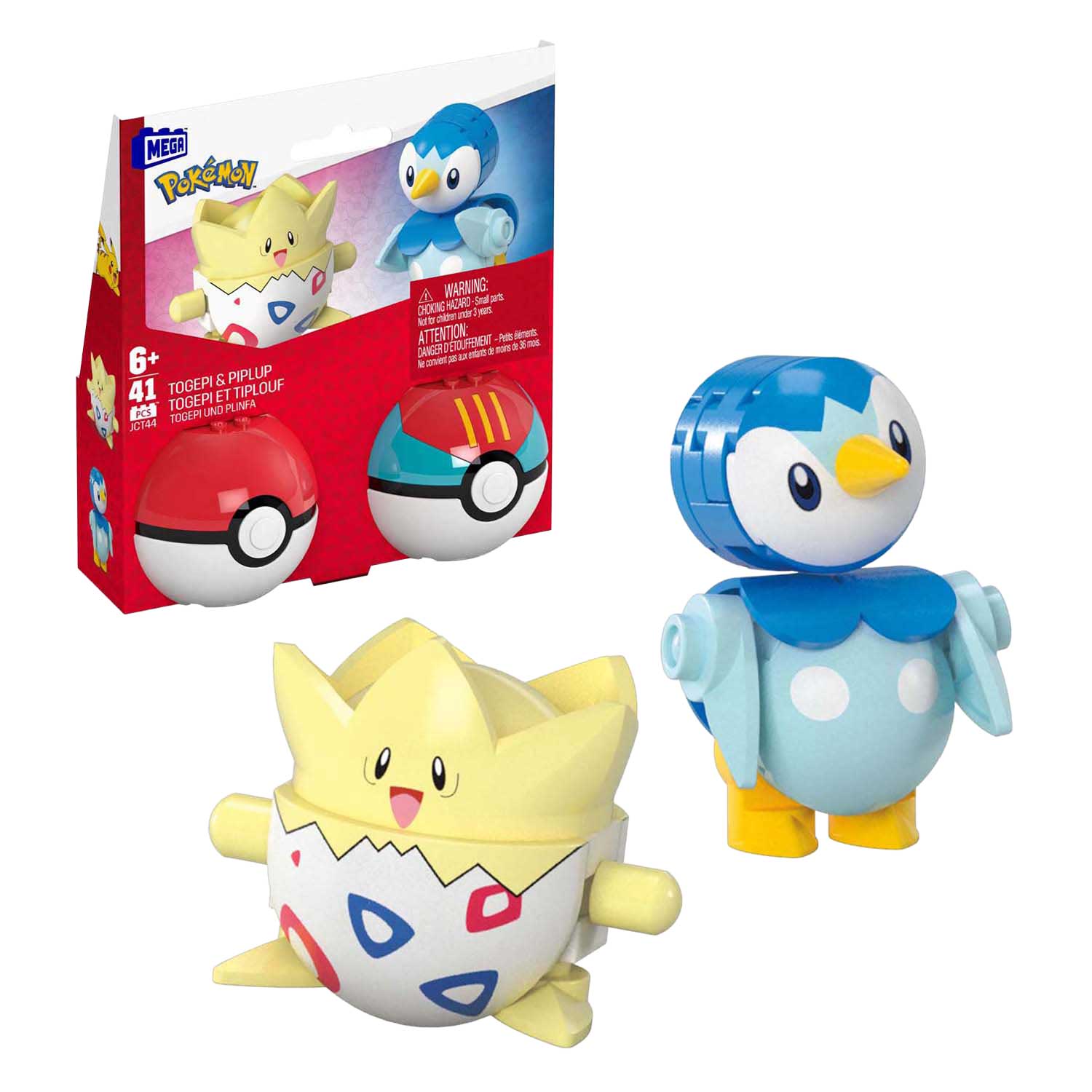 Mega Construx Pokémon Bouwset - Piplup en Togepi