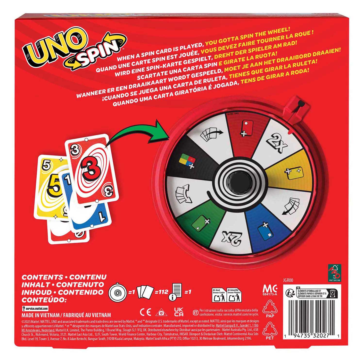 Uno Spin Kaartspel