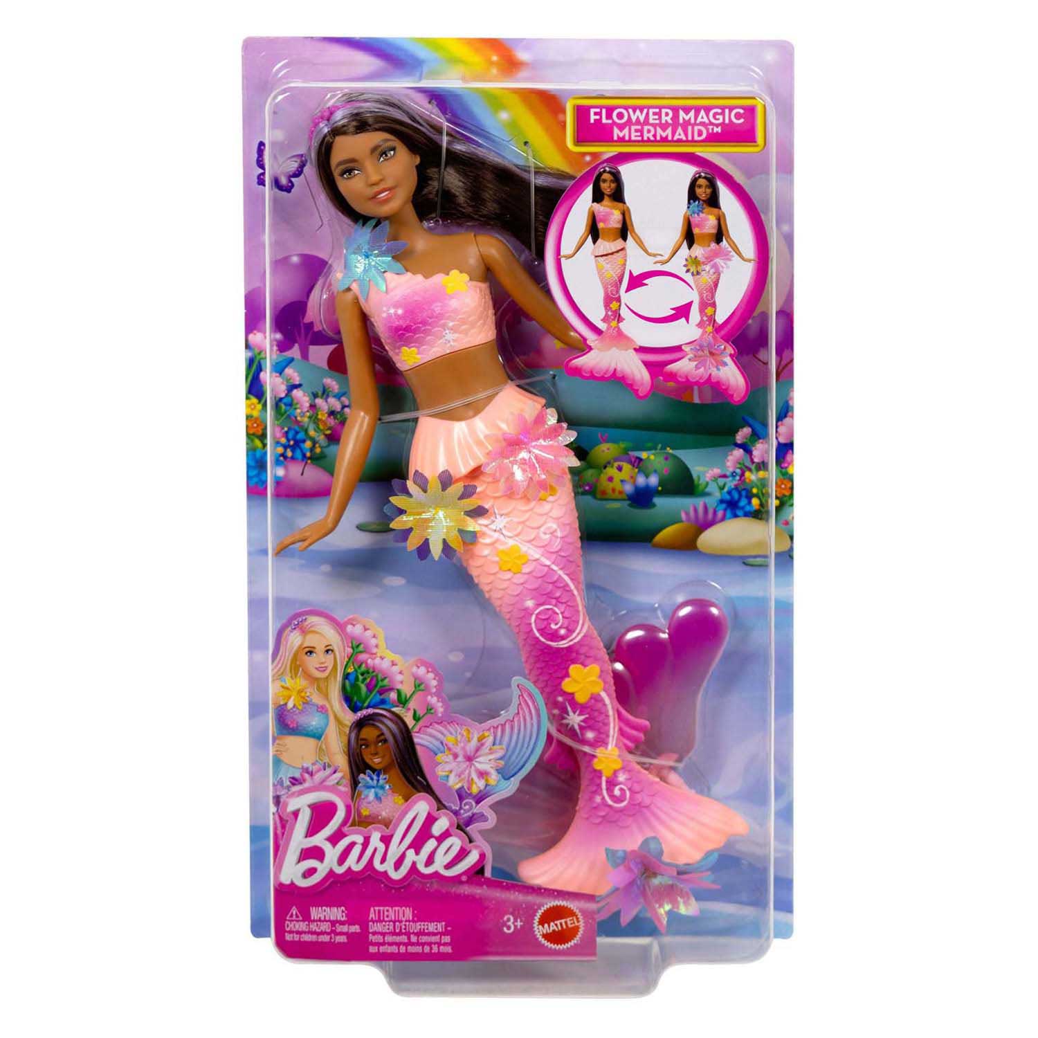 Barbie Zeemeermin met Magische Bloemen Roze Barbie Zeemeermin met Magische Bloemen Roze