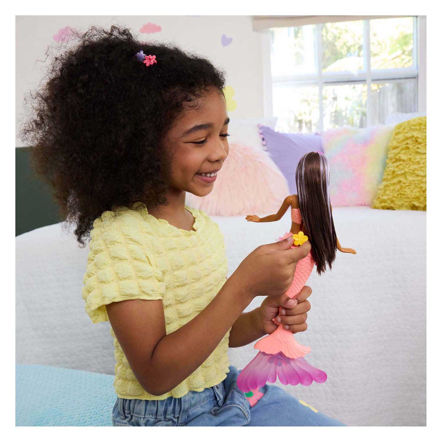 Barbie Zeemeermin met Magische Bloemen Roze Barbie Zeemeermin met Magische Bloemen Roze