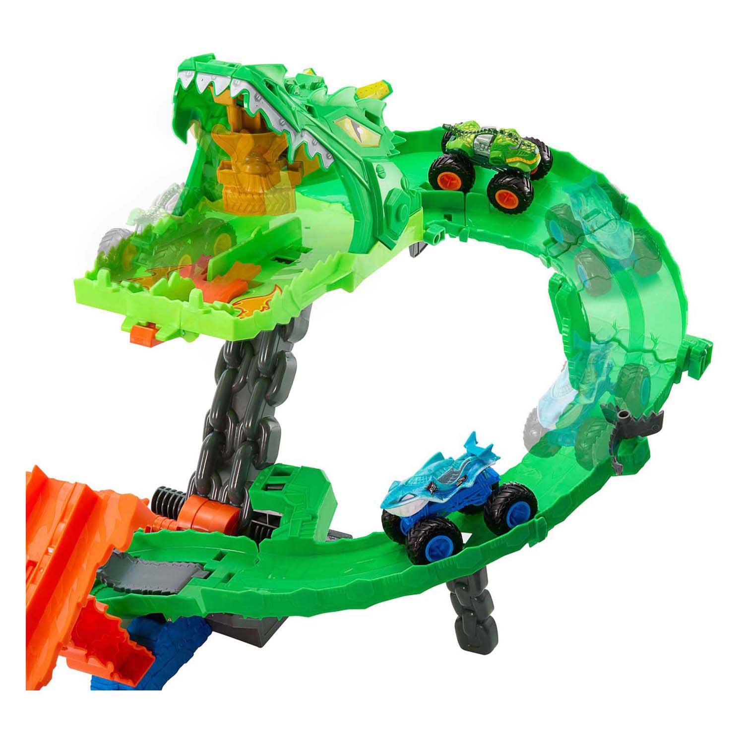 Hot Wheels Monster Trucks Haaien Tegen Dinos Lanceerset Hot Wheels Monster Trucks Haaien Tegen Dinos Lanceerset