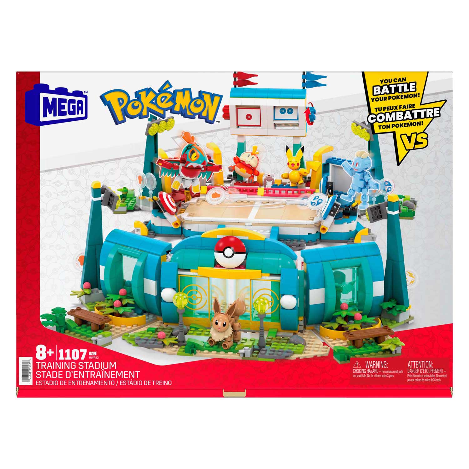 Mega Construx Pokémon Bouwset - Training Stadium Mega Construx Pokémon Bouwset - Training Stadium