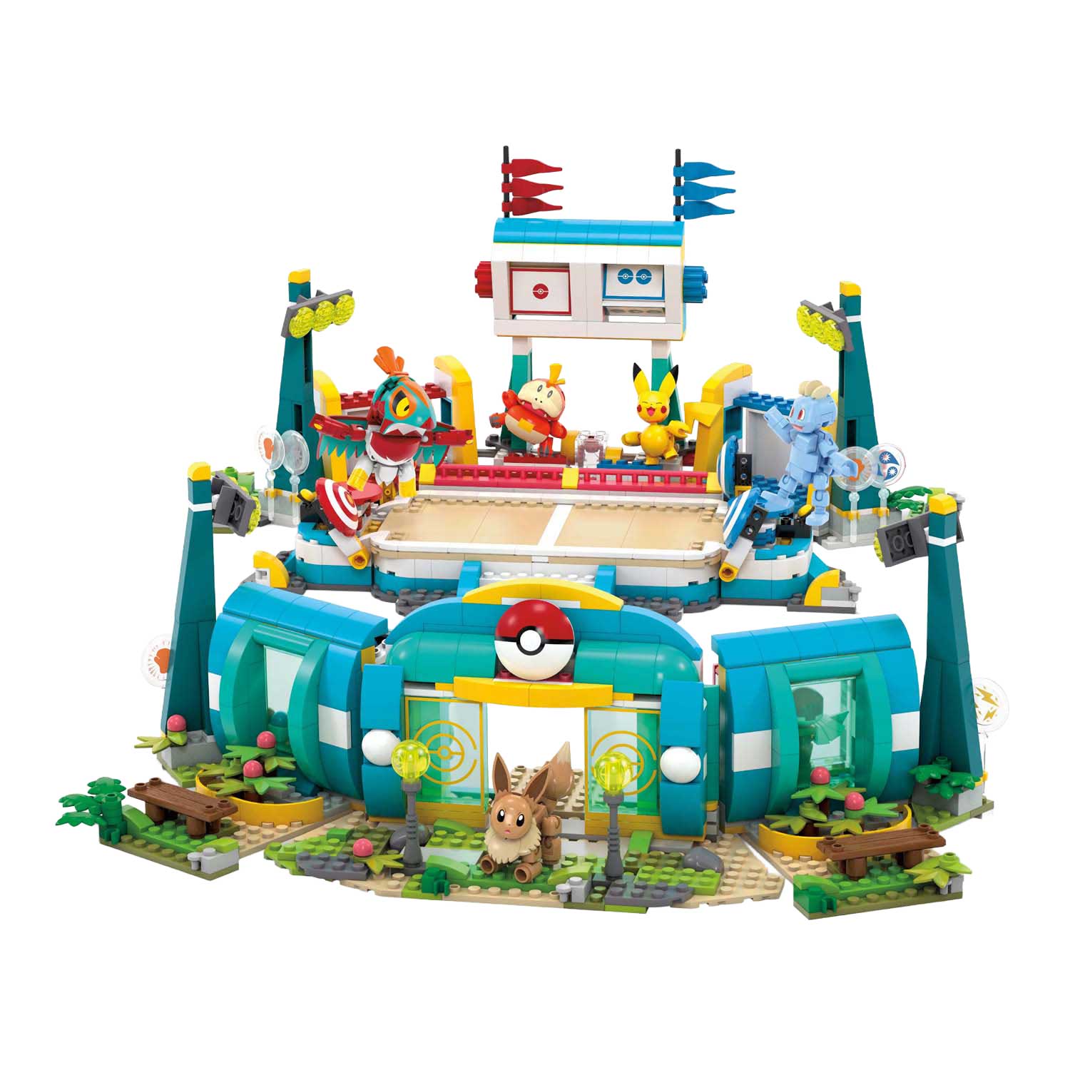 Mega Construx Pokémon Bouwset - Training Stadium Mega Construx Pokémon Bouwset - Training Stadium