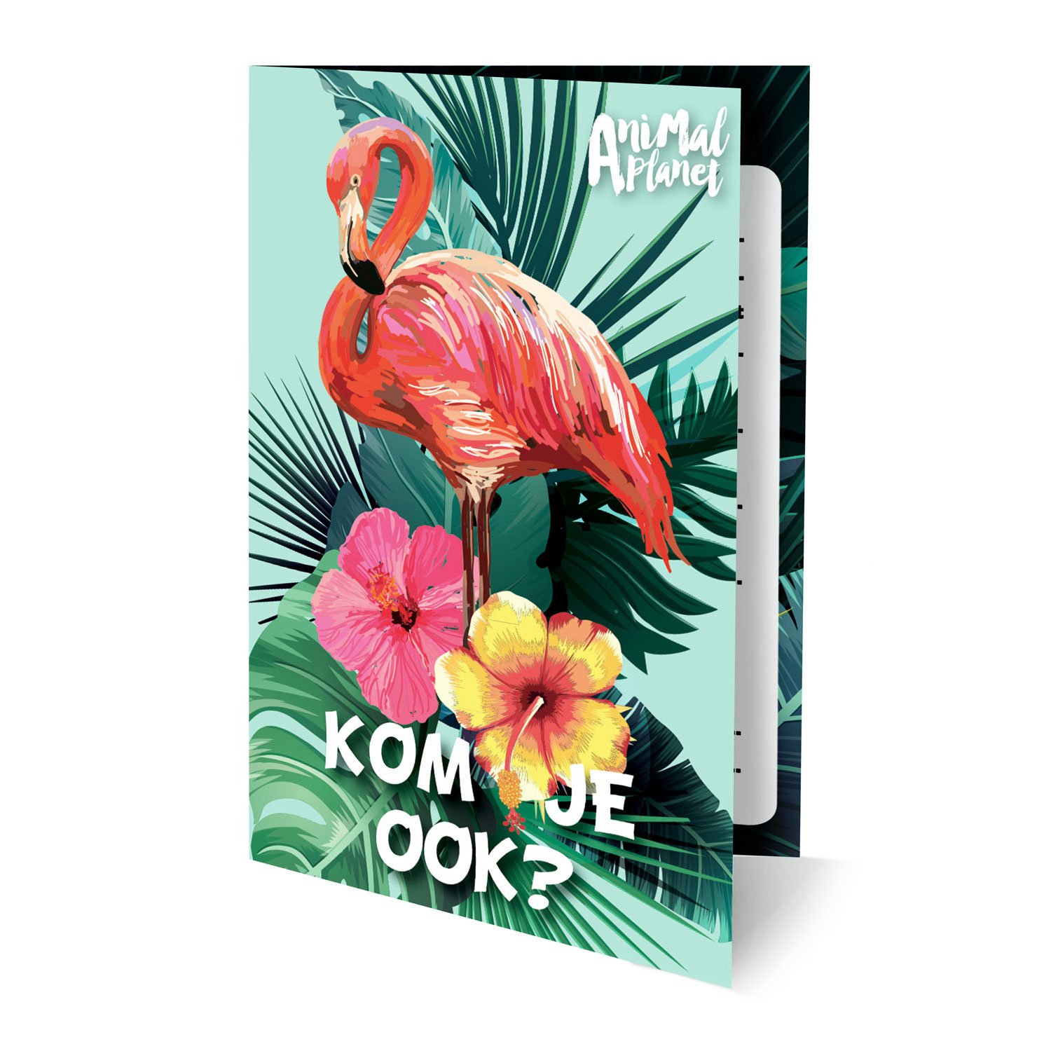 Einladungen Animal Planet Flamingo, 6 Stück