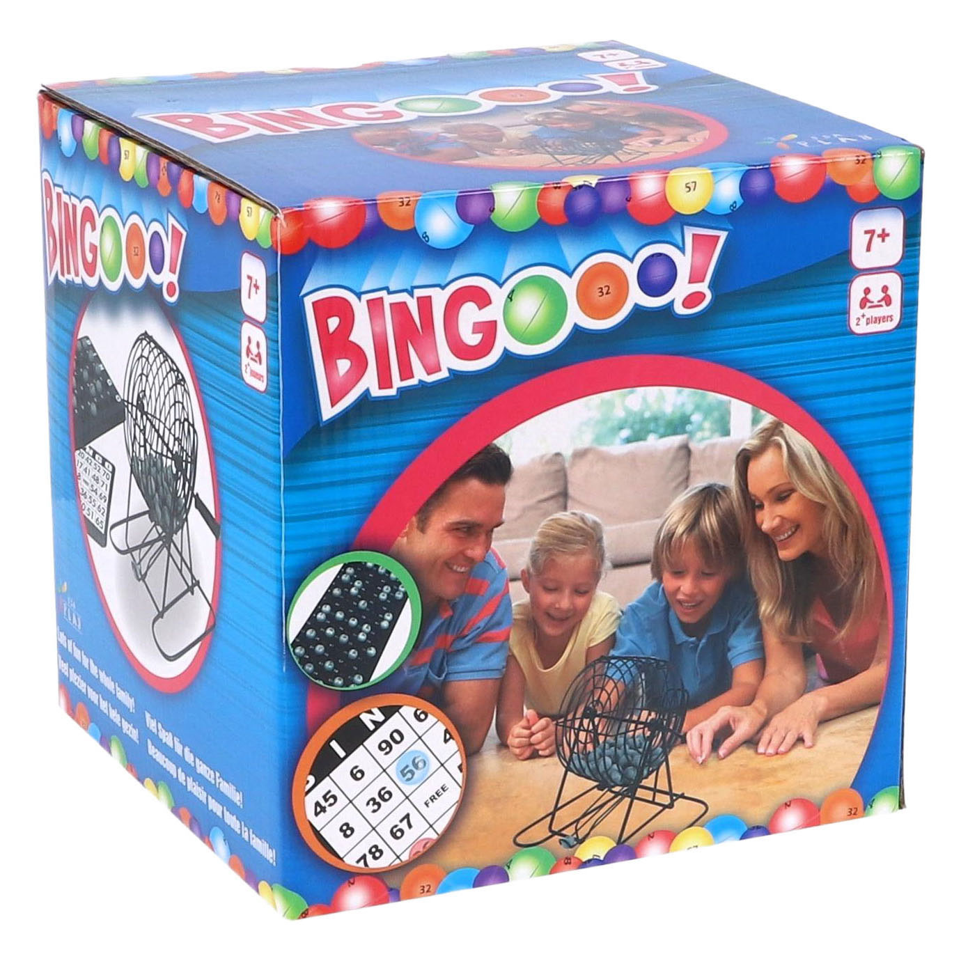 Retro-Bingorad aus Metall, 75 Kugeln