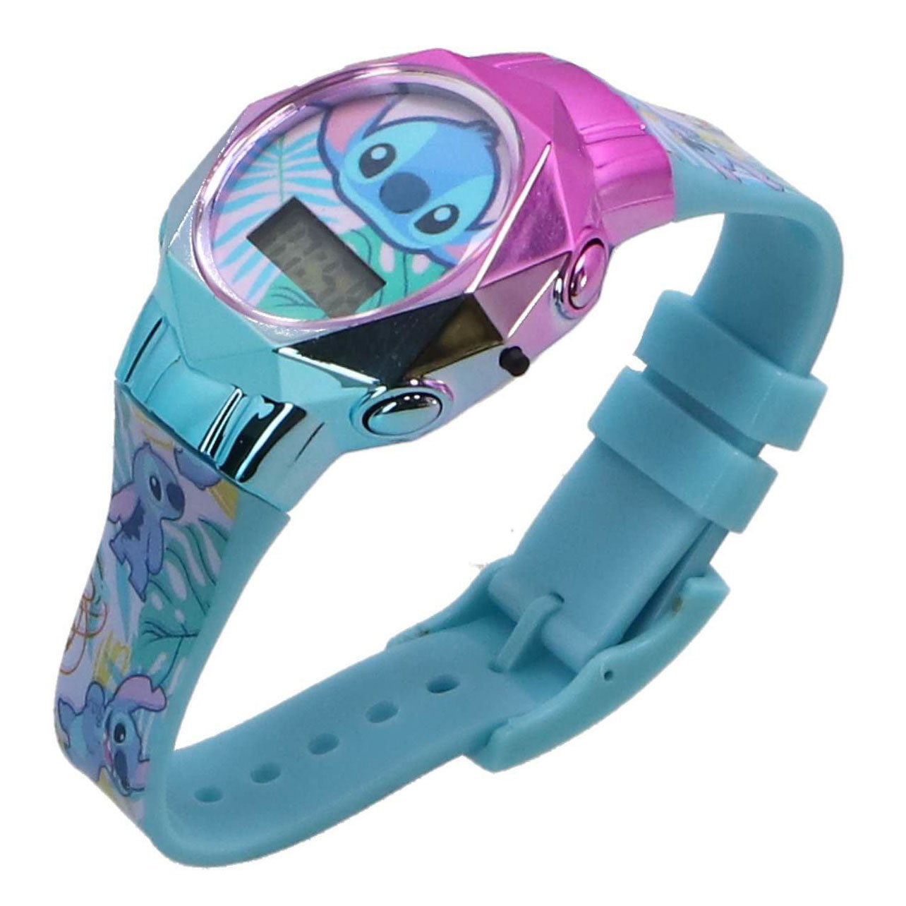 Stitch-Cadeauset met Horloge en Armband - 4dlg.
